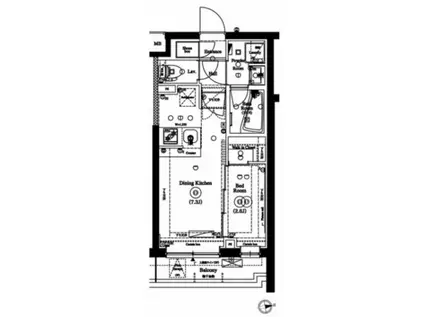 レジデンス経堂桜丘(1DK/2階)の間取り写真