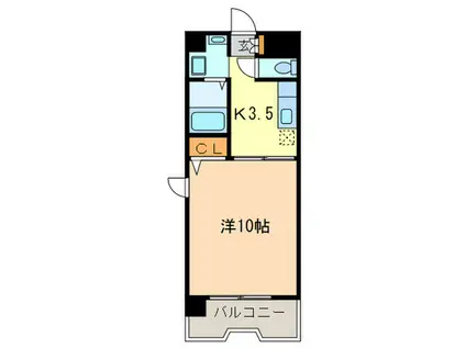 サニーストン金山(1K/7階)の間取り写真