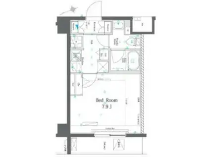 AZEST赤塚新町(1K/2階)の間取り写真