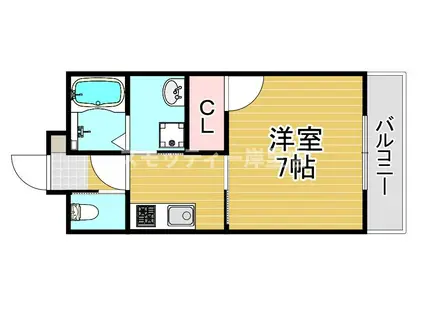 シービヤンネトール(1K/1階)の間取り写真
