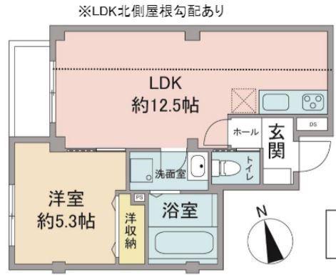 ユアメゾンやわらぎ(1LDK/3階)の間取り写真