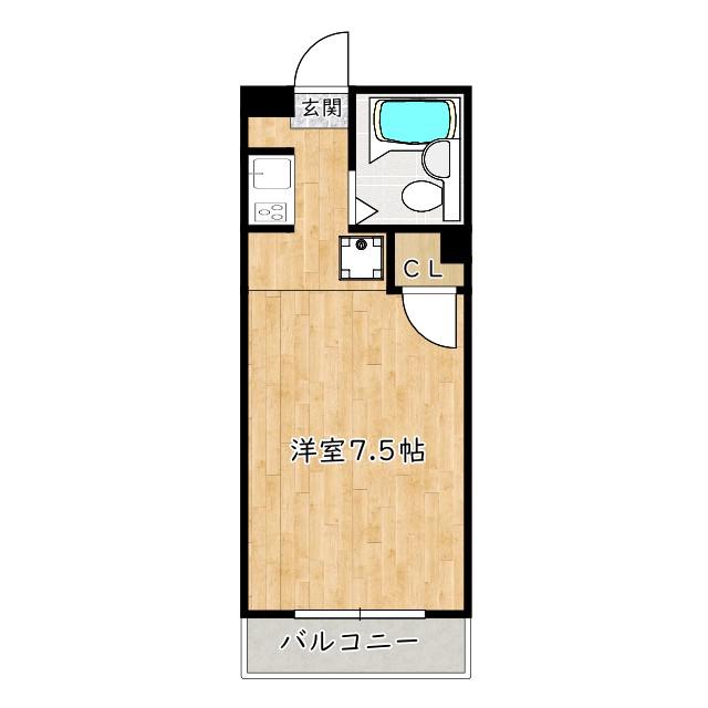 メゾンドプチホーレ(ワンルーム/2階)の間取り写真