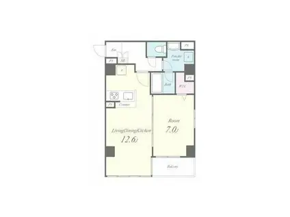 コスモス江古田(1LDK/4階)の間取り写真