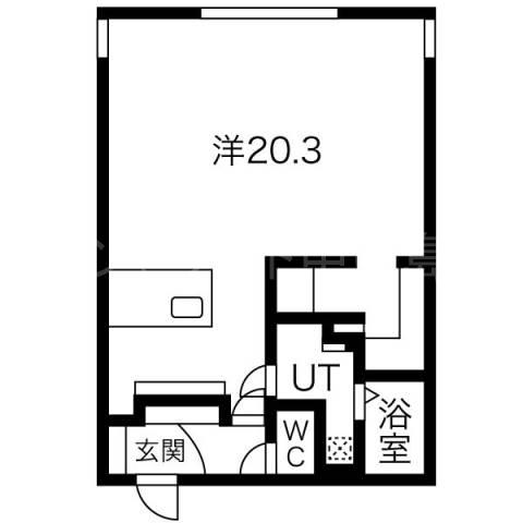 RESIDENCE SAPPORO KOULI(1LDK/2階)の間取り写真