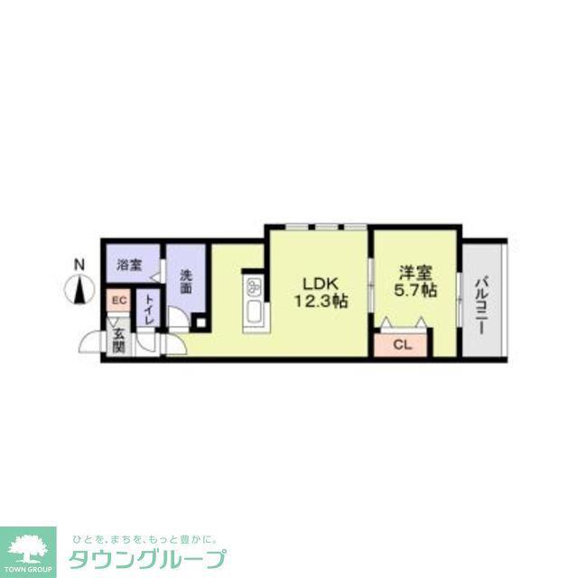 CASA FORESTALE-A(1LDK/1階)の間取り写真