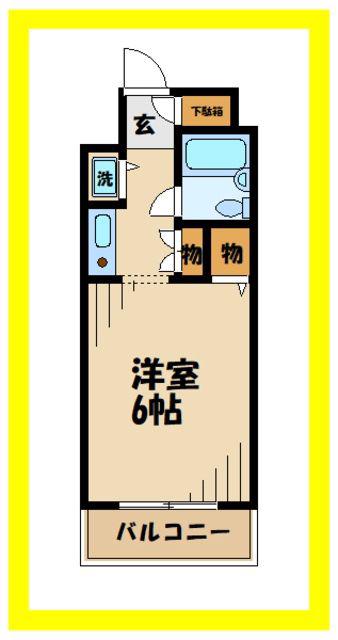 リンクスビル(1K/3階)の間取り写真