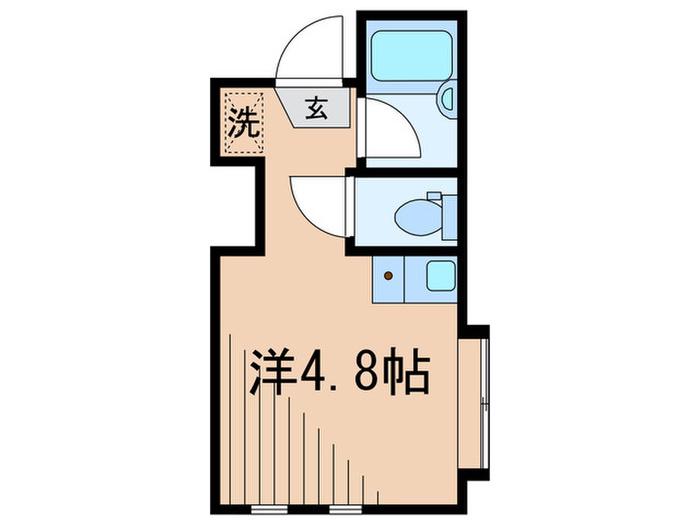 アーバンプレイス椎名町(ワンルーム/1階)の間取り写真