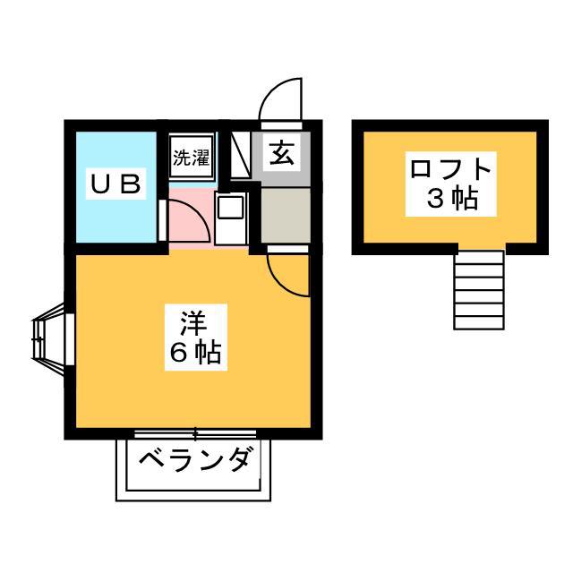 サウザンド59(ワンルーム/2階)の間取り写真