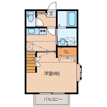 MA・MAISON(1K/1階)の間取り写真