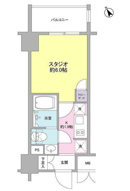 コンフォリア春日富坂(1K/3階)の間取り写真