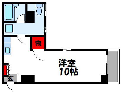 堺駅前ビル(ワンルーム/3階)の間取り写真