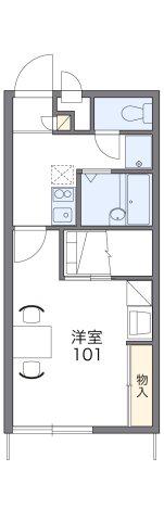 レオパレスS&H(1K/1階)の間取り写真