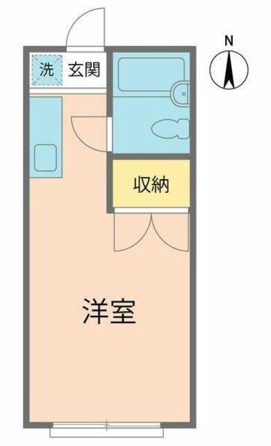 小池ハイツ(ワンルーム/1階)の間取り写真