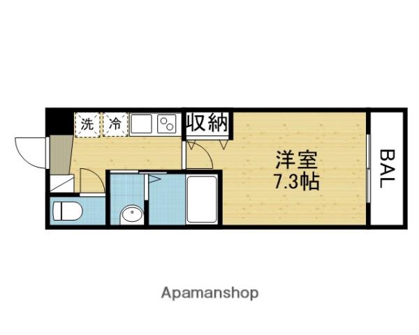 フォレ長堀通南(1K/5階)の間取り写真