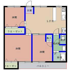 プランドールリバティー(3LDK/2階)の間取り写真