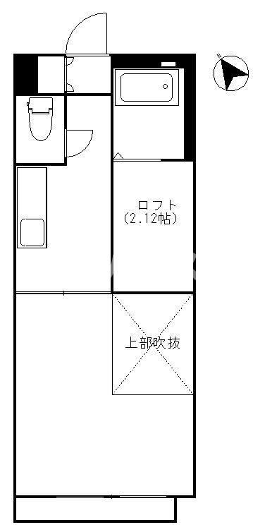 フォルスXIV(1K/2階)の間取り写真
