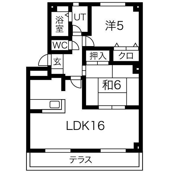 セ・プール(2LDK/2階)の間取り写真