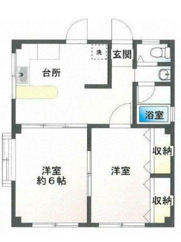 マシャンブル江古田(2DK/2階)の間取り写真