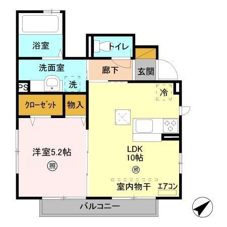 めぞん一刻館(1LDK/1階)の間取り写真