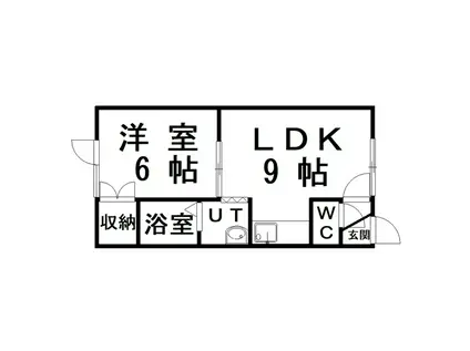 レストスペース(1LDK/2階)の間取り写真