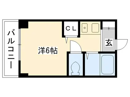 マンション国松(ワンルーム/2階)の間取り写真