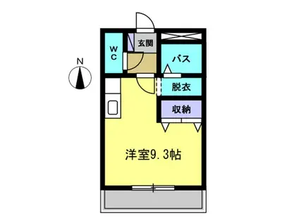 DREAM-NISHIZAKIII(ワンルーム/2階)の間取り写真