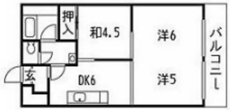 富士見台ファミリーマンション 4階階 間取り