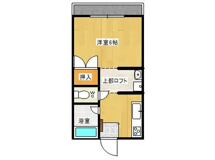 プチメゾンくれも(1K/1階)の間取り写真