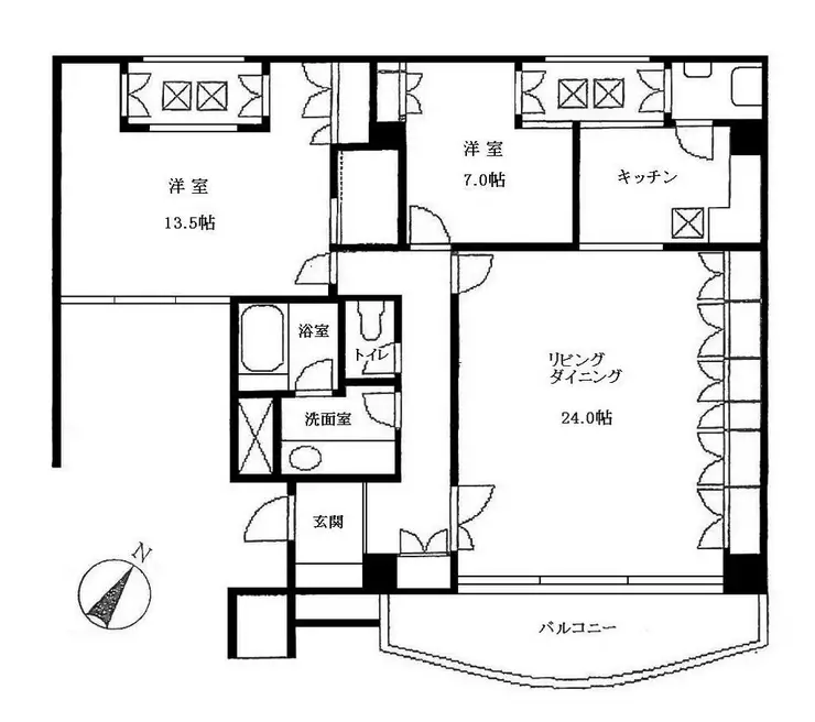 ロイヤルパレス上目黒 5階階 間取り