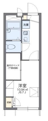 レオパレスアイレックスハイム(1K/1階)の間取り写真