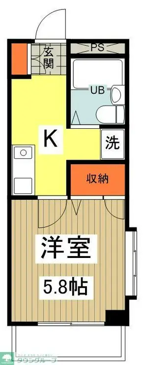ウエストクリーク 2階階 間取り