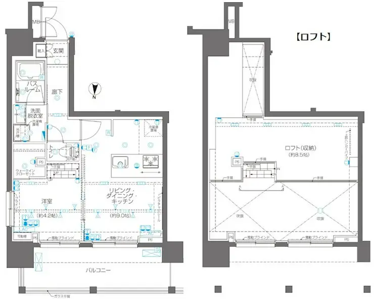 ZOOM錦糸町 12階階 間取り