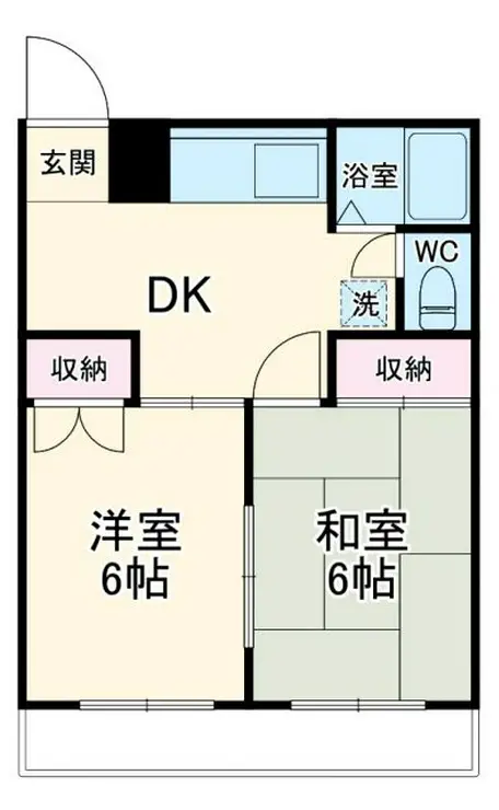 プラセール南与野 2階階 間取り