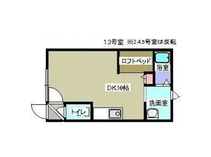 プロヴィデンスIII(ワンルーム/1階)の間取り写真