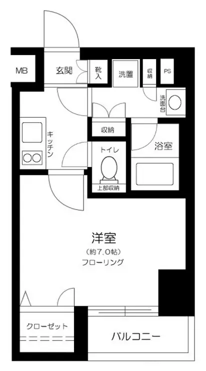 プレール・ドゥーク西新宿五丁目 8階階 間取り
