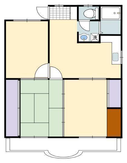 蓮ヶ池ハイム(3LDK/2階)の間取り写真