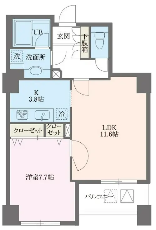 ドゥーエ横浜駅前 15階階 間取り