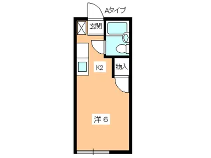 エグゼA(1K/1階)の間取り写真