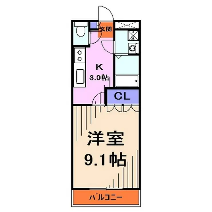 リバーシティ石塚 3階階 間取り