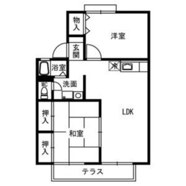 フォレストパーク(2LDK/2階)の間取り写真