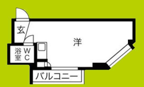 シャトー杉本PARTII(ワンルーム/3階)の間取り写真