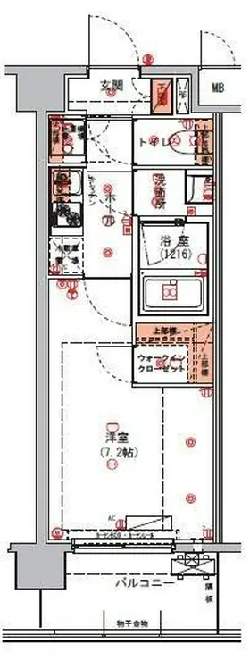 ハーモニーレジデンス東京アーバンスクエア#002 5階階 間取り