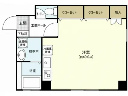 十日市清水ビル(ワンルーム/3階)の間取り写真