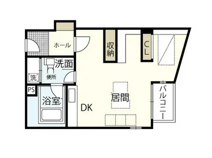 ナビオナルト(ワンルーム/4階)の間取り写真