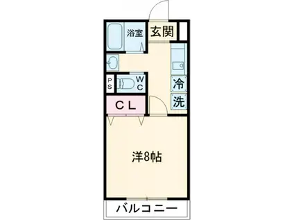 MAJESTIC 松阪 1ST(1K/2階)の間取り写真