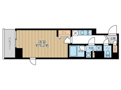 PASEO日本橋三越前(1K/5階)の間取り写真