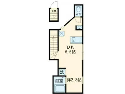 ココテラス高円寺(ワンルーム/2階)の間取り写真