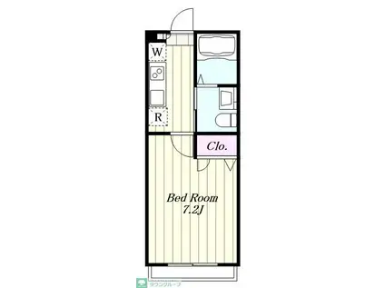 メゾンナオ(1K/2階)の間取り写真