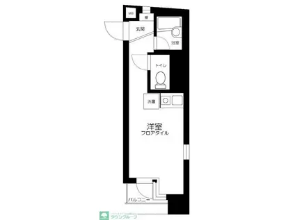 パレドール渋谷(ワンルーム/2階)の間取り写真