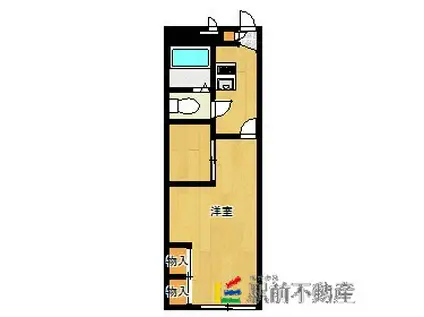 レオパレスシャローIII(1K/1階)の間取り写真